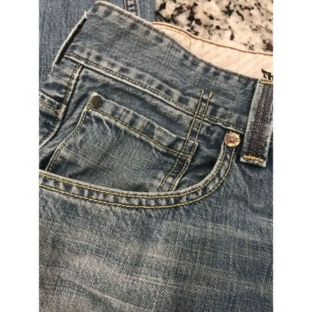 Vintage!! Levis 701 S Straight Fit‎ Light Wash Jeans 36x32